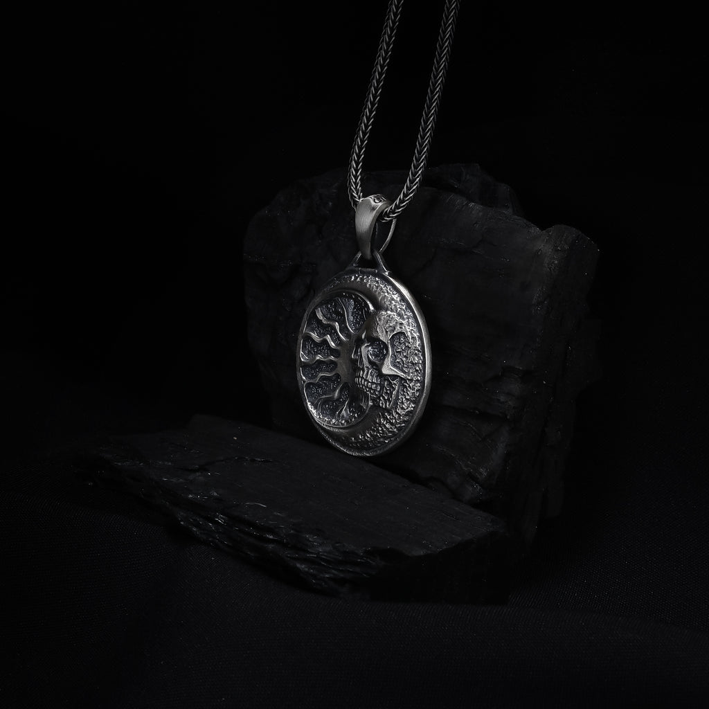 Sun Moon Skull Pendant